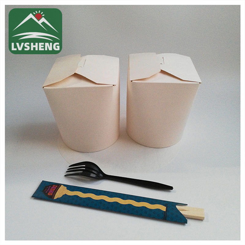 Braune Papierschale für die Papierschale zum Mitnehmen